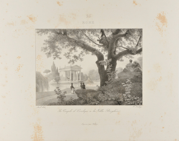 Rome – le temple d’Esculape à la villa Borghese