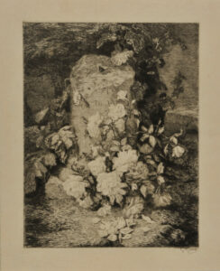 Monument with Flowers