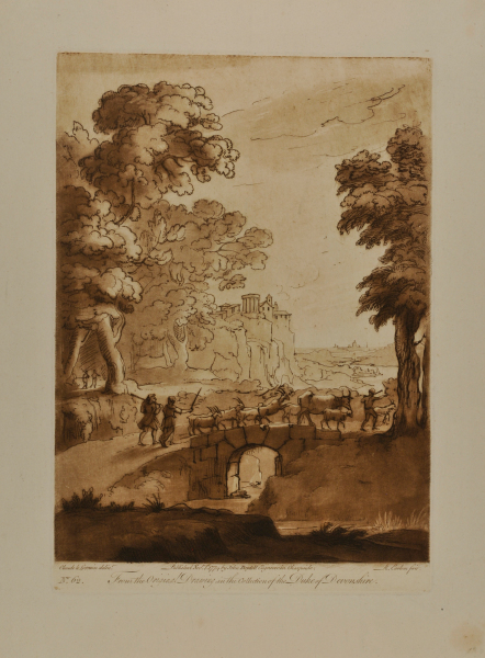 PASTORAL LANDSCAPE WITH STONE BRIDGE