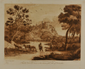 Landscape with Peasants and Cattle Passing a Ford