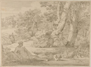 Landscape with Cupid Bathing, Being Watched by Venus