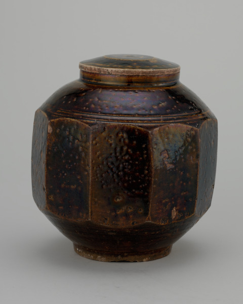 Covered Faceted Jar - Image 3