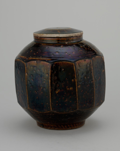 Covered Faceted Jar - Image 2