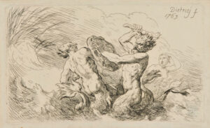Satyr, Bacchante, Battling a Sea Monster