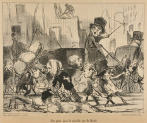 Vue prise dans la nouvelle rue de Rivoli