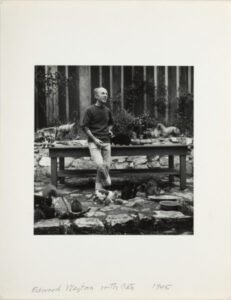 Edward Weston with Cats