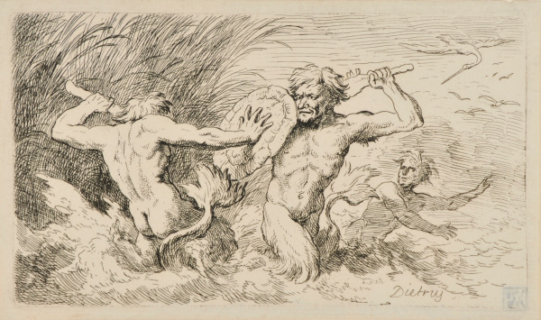 Satyr, Bacchante, Battling a Sea Monster - Image 2