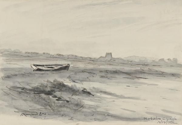 Mortston Church, Norfolk (recto; double-sided drawing) - Image 4