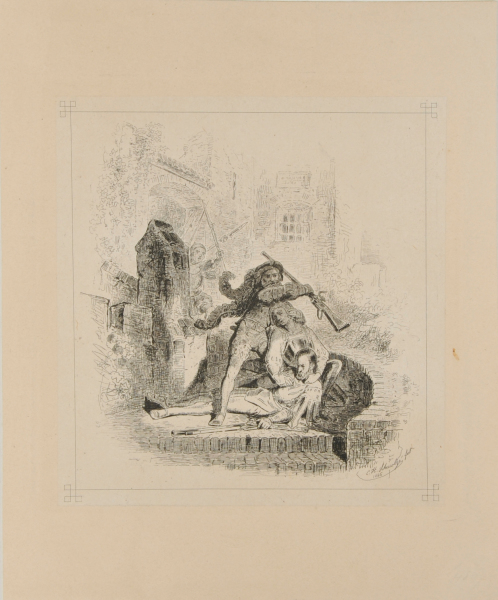 BATTLE SCENE WITH SOLDIERS FIGHTING