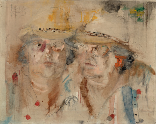 BERDIE WITH STRAW HAT