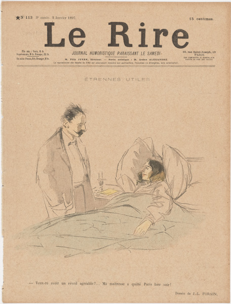 VEUX-TU AVOIR UN REVEIL AGRÉABLE?--MA MAÎTRESSE A QUITTÉ PARIS HEIR SOIR!