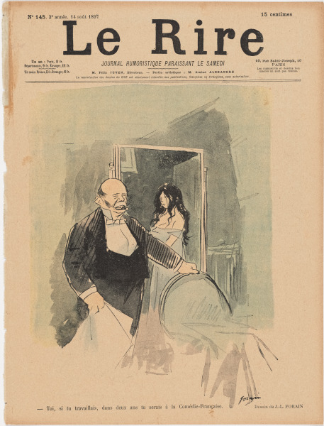 TOI, SI TU TRAVAILLAIS, DANS DEUX ANS TU SERAIS À LA COMEDIE-FRANÇAISE