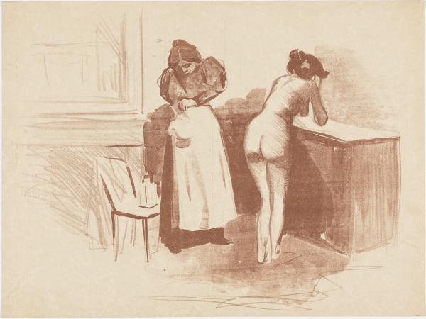 FEMME A SA TOILETTE