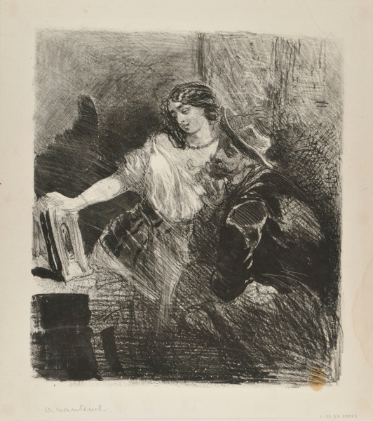 COUPLE LOOKING AT A PICTURE