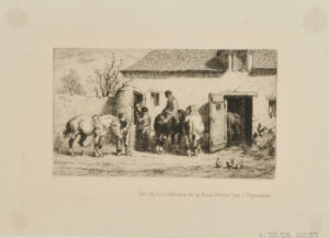 Chevaux à l’abreuvoir from Eaux-fortes