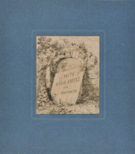 Title plate from the series “Suite d’eaux-fortes”