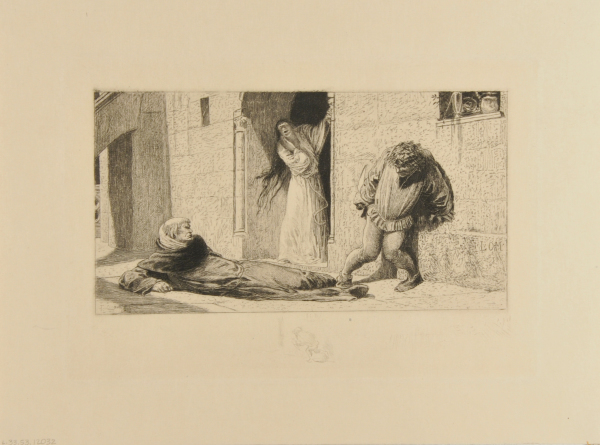 The Hunchback Rescuing Esmeralda from the Priest