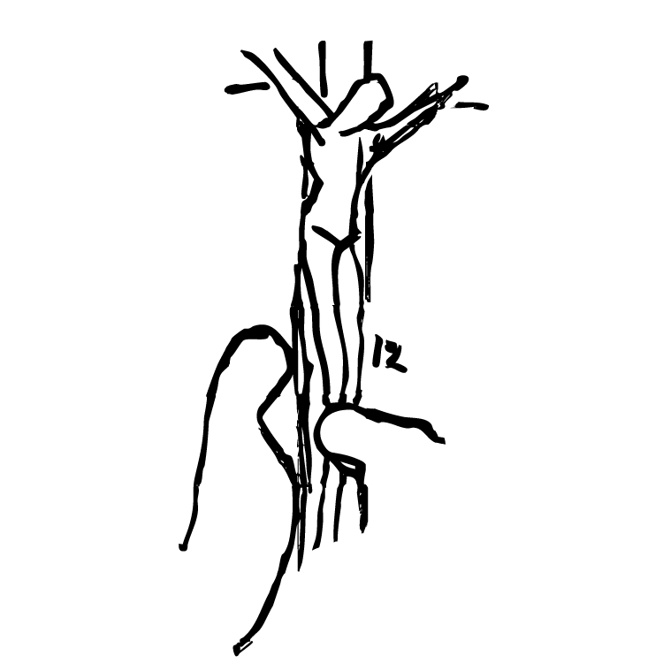 Station 12: Jesus Dies on the Cross Visual Description