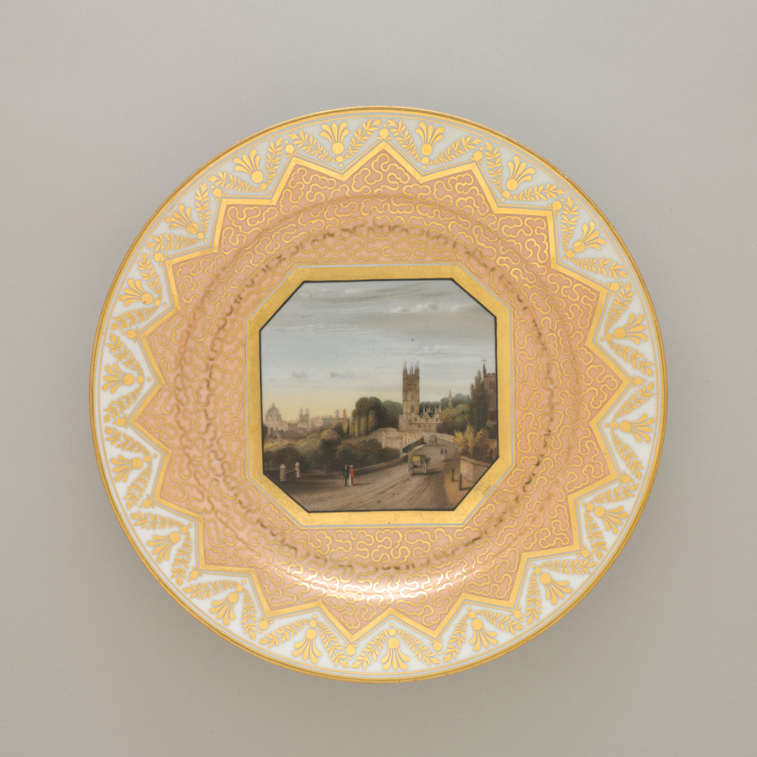 Plate: Oxford from the London Road, Showing the Radcliffe Camera at the Left; MA