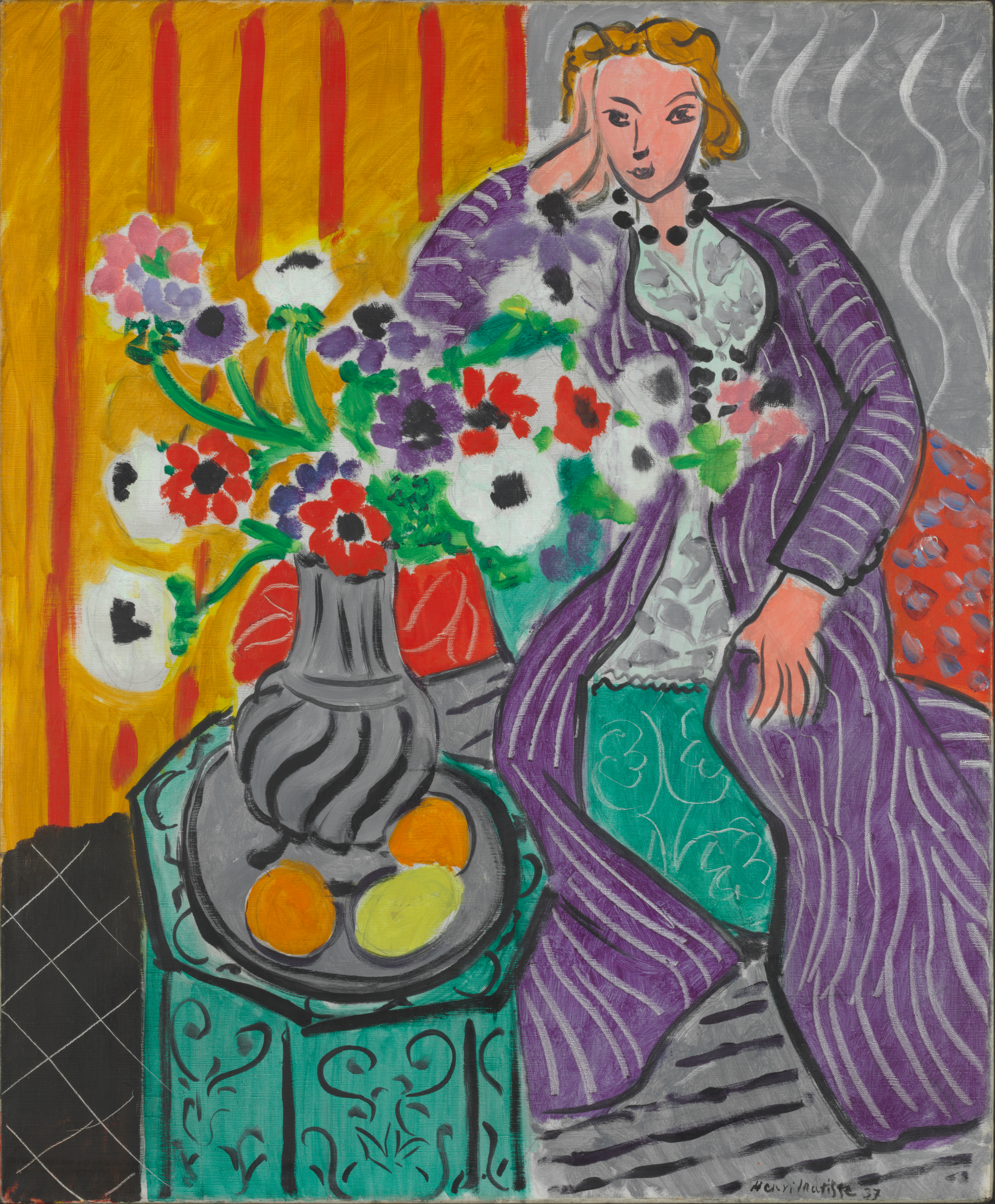 Purple Robe and Anemones