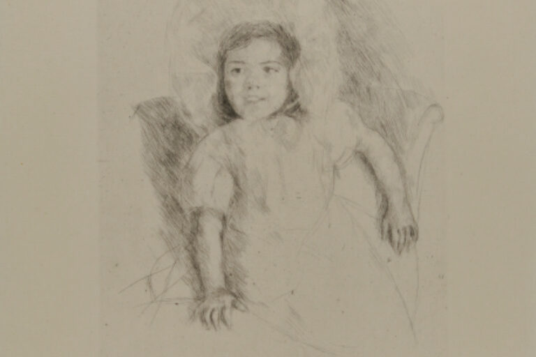 MARGOT WEARING A BONNET NO. 2