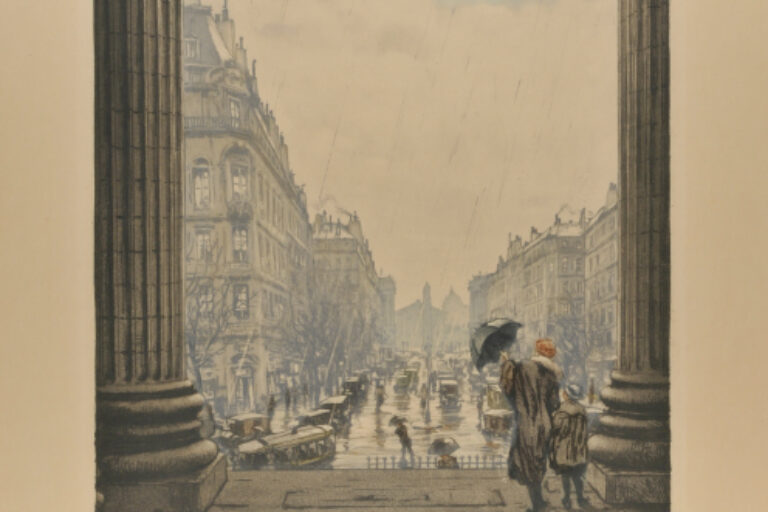 RUE ROYALE IN THE RAIN, PARIS
