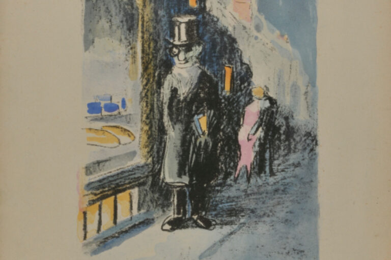 MAX JACOB PORTANT LE BON À TIRER DE SES ÉPREUVES