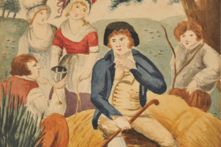 FIVE FIGURES IN A LANDSCAPE