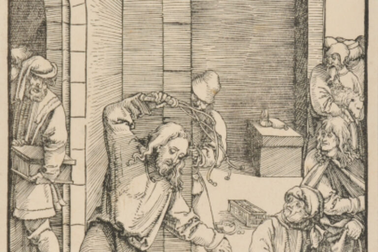 CHRIST DRIVING THE MONEY CHANGERS FROM THE TEMPLE
