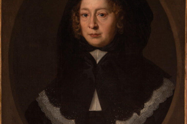 PORTRAIT OF A WOMAN WITH A BLACK HOOD