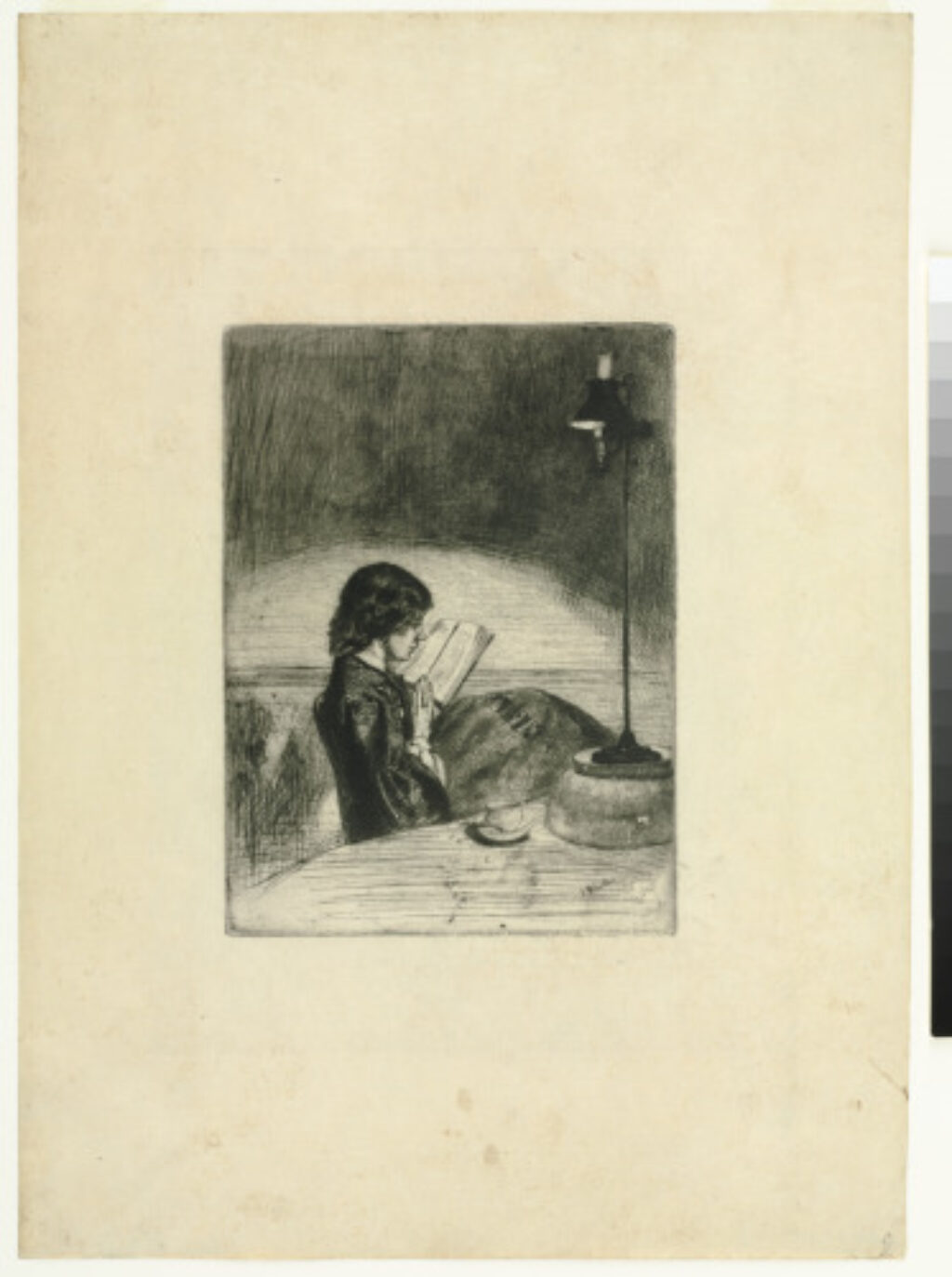 Reading by Lamplight