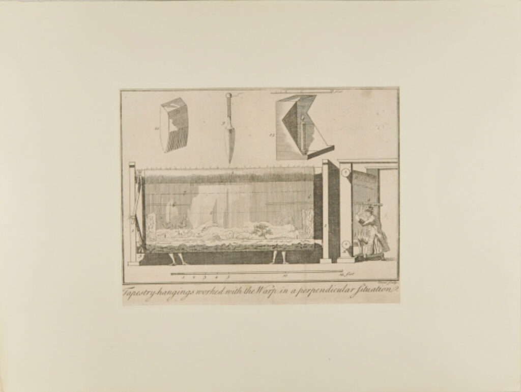 Tapestry Hangings Worked with the Warp in a Perpendicular Situation