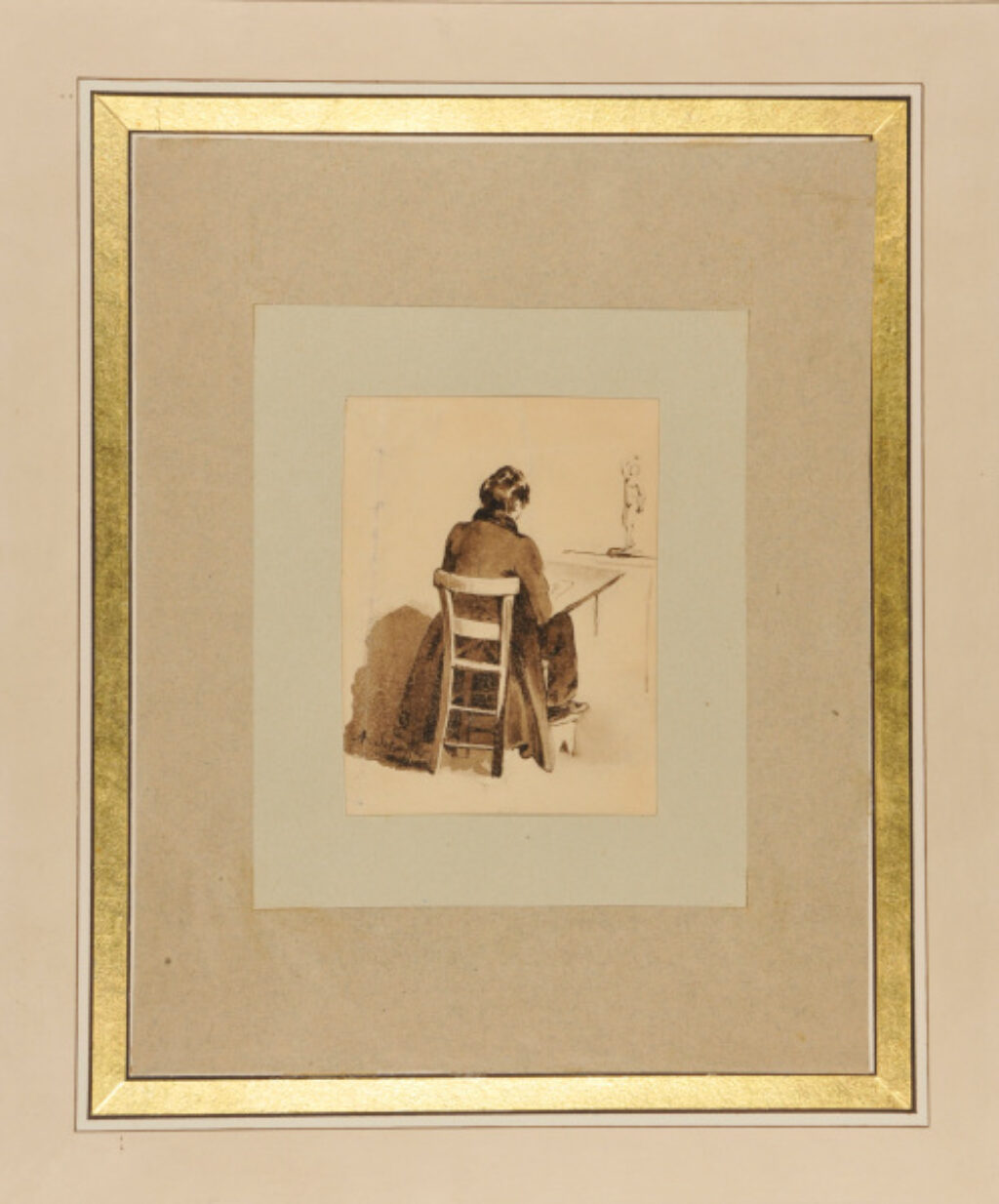 Artist Drawing from a Model