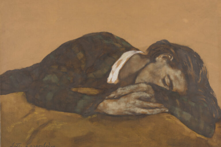 TRAUTE ASLEEP ON THE SOFA