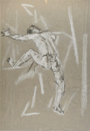 Male Figure Leaping a Hurdle
