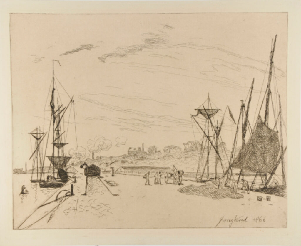 View of the Railroad Dock at the Port of Honfleur