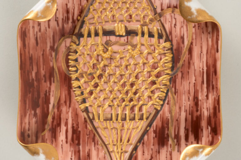 "SNOW SHOE" ICE CREAM PLATE
