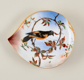 “Baltimore Oriole, and Virginia Creeper” Dessert or Fruit Plate