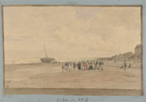 Study for “Fish Auction at the Beach of Villerville”