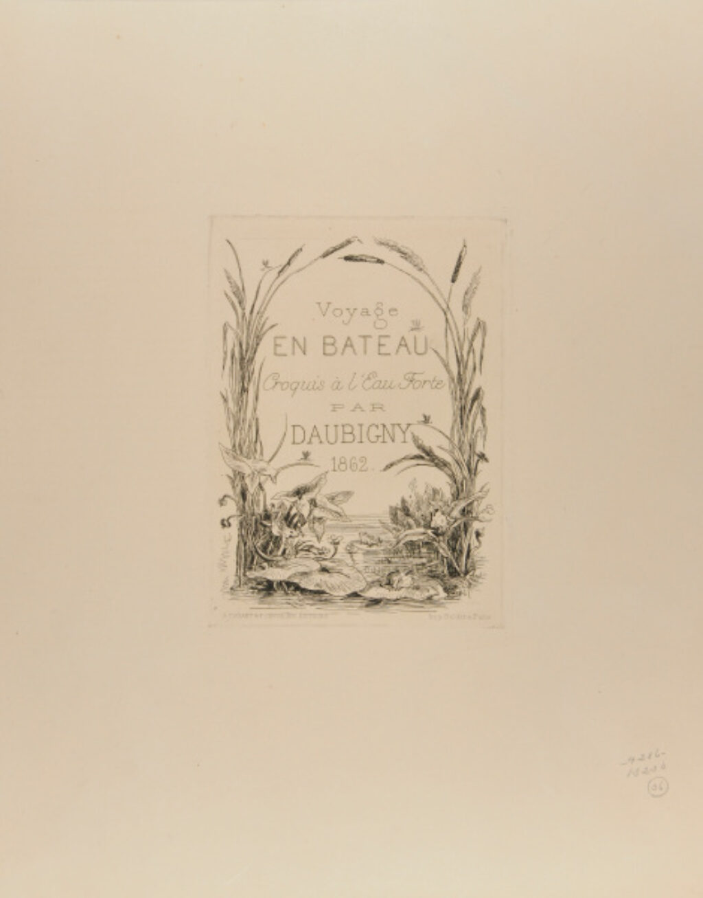 Title plate from the series “Voyage en bateau” - Image 2