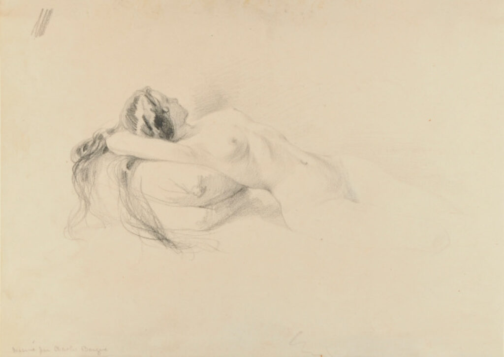 Nude Reclining on Pillow