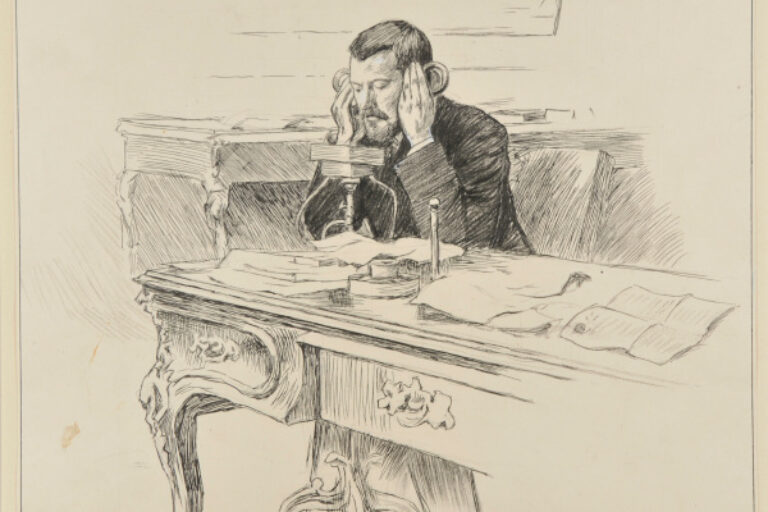 GENERAL BRUGÈRE IN HIS OFFICE. ELYSÉE PALACE.