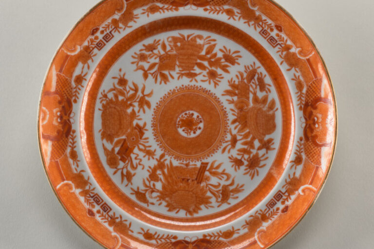 Plate Decorated with with Fitzhugh Pattern