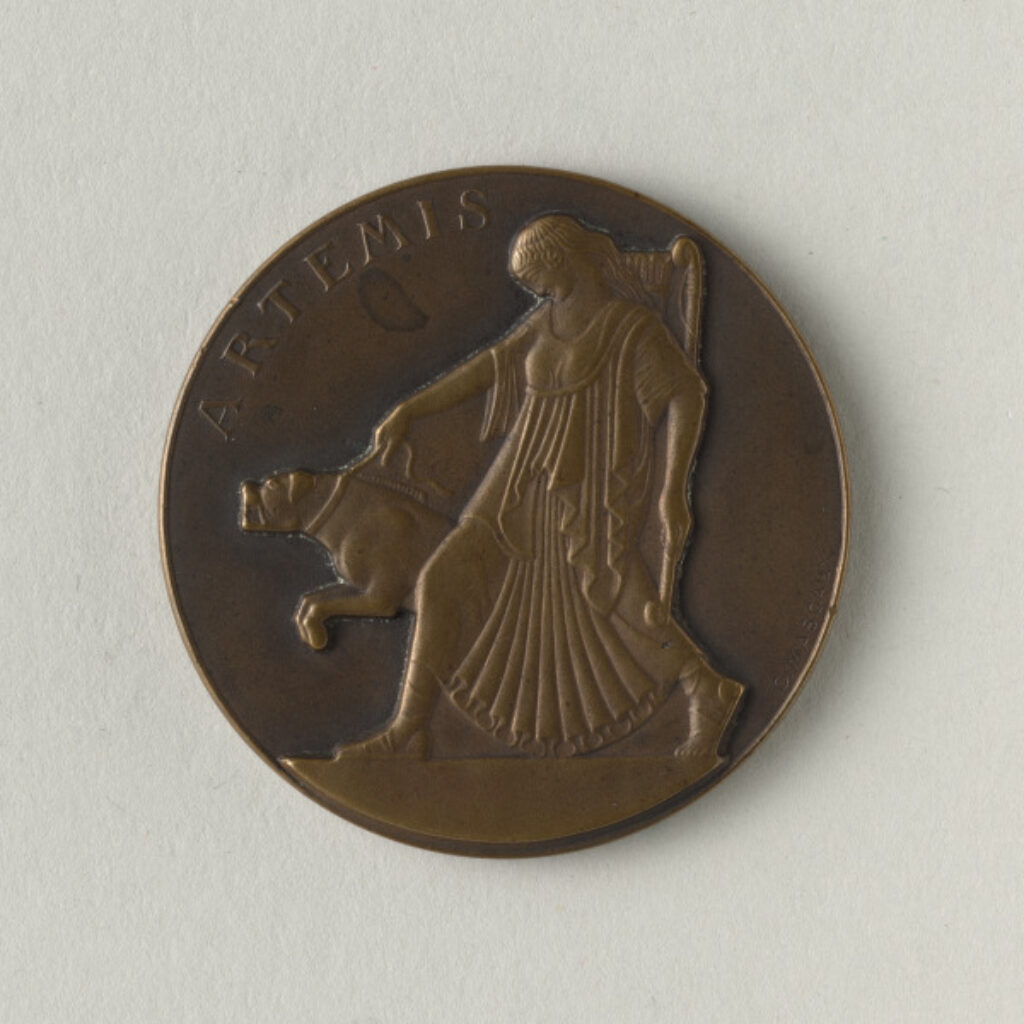 “Artemis with Mastiff” Medal - Image 1