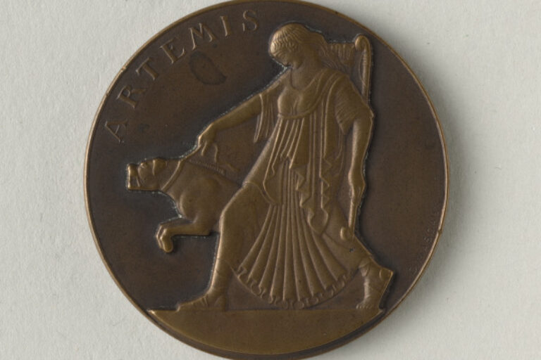 "ARTEMIS WITH MASTIFF" MEDAL