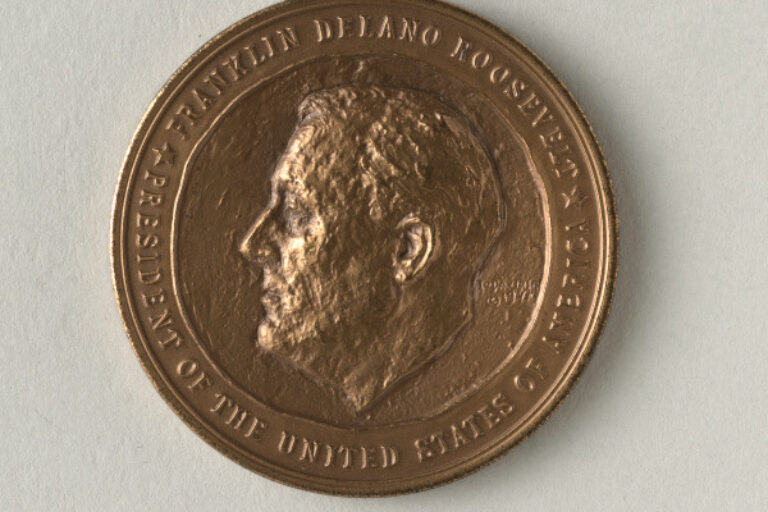 "FRANKLIN DELANO ROOSEVELT THIRD INAUGURATION" MEDAL