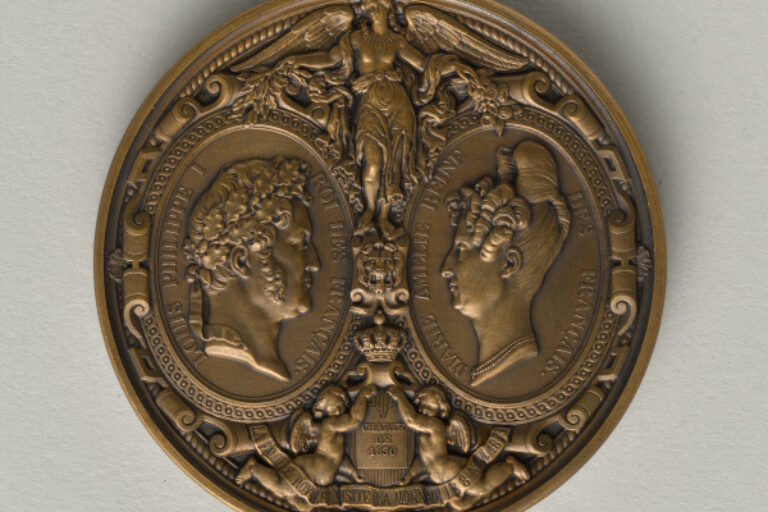 "COMMEMORATING THE VISIT OF LOUIS-PHILIPPE, QUEEN MARIE AMÉLIE, AND THE ROYAL CHILDREN TO THE MINT, NOVEMBER 8, 1833" MEDAL