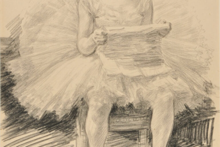 Dancer Reading a Newspaper
