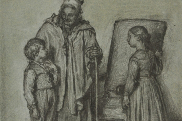 Grandmother and Two Children