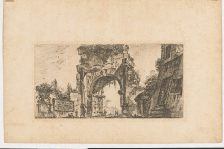 8. ARCO DI DRUSO ALLA PORTA DI SEBASTIANO IN ROMA (ARCH OF DRUSUS AT THE PORTA S. SEBASTIANO IN ROME)